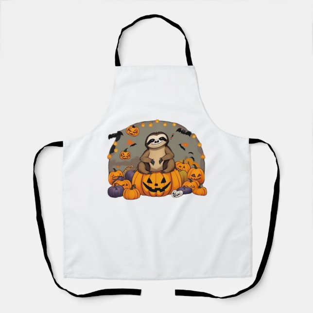 Sloth-o-ween Classic T-Shirt Apron (Front)