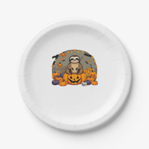 Sloth-o-ween Classic T-Shirt Paper Plate