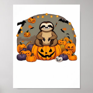 Sloth-o-ween Classic T-Shirt Poster