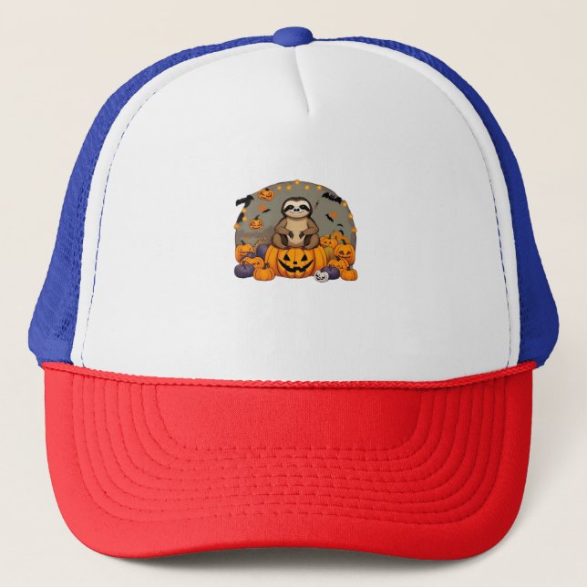 Sloth-o-ween Classic T-Shirt Trucker Hat (Front)
