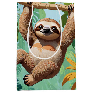 Sloth on a Tree Medium Gift Bag