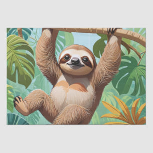 Sloth on a Tree Tissue Paper