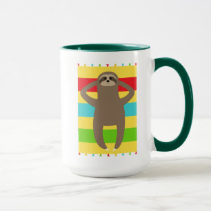 Sloth On The Beach Mug