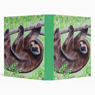 Sloth Painting Binder