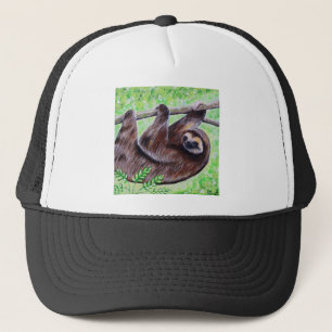 Sloth Painting Trucker Hat