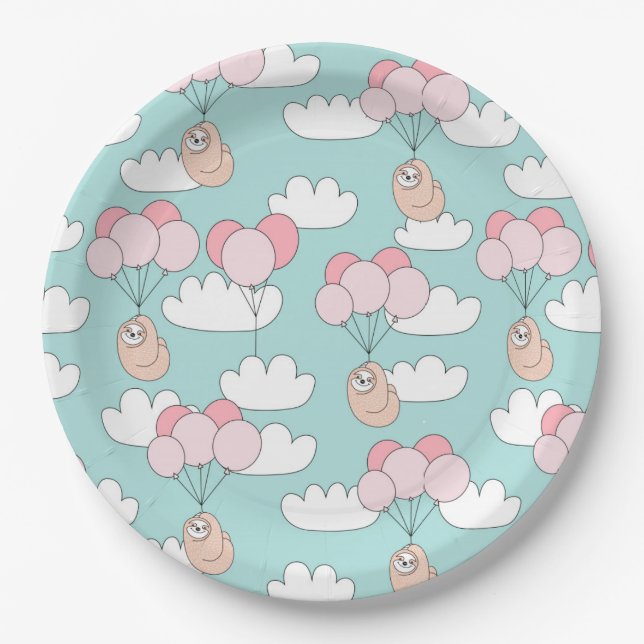 Sloth Paper Plate (Front)