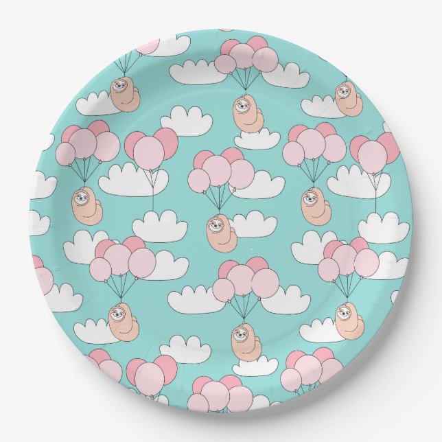 Sloth Paper Plate (Front)