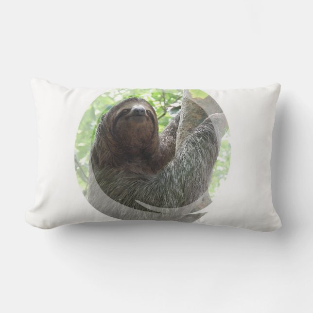 Sloth Photo Design Pillow (Front)