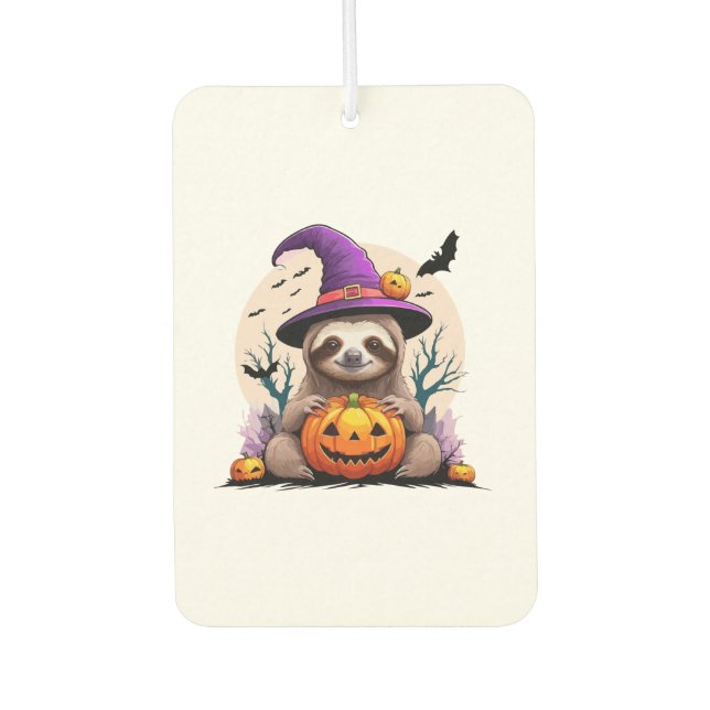 Sloth Pink Hat Halloween Air Freshener (Front)