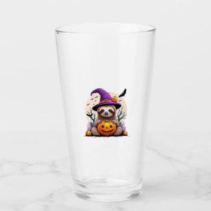 Sloth Pink Hat Halloween Glass