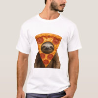 Sloth pizza funny weird prank meme cute happy chri