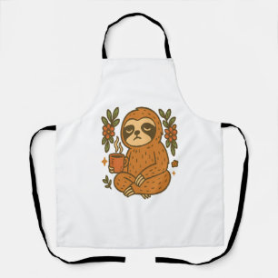 Sloth Playing Guitar Apron