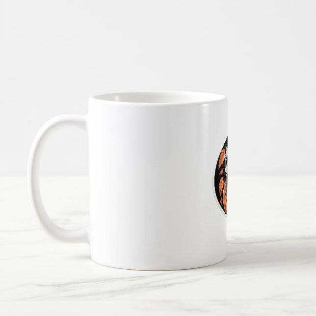 sloth pumpkin Halloween sticker style 2 Classic T- Coffee Mug (Left)