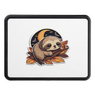 sloth pumpkin Halloween sticker style 2 Classic T- Trailer Hitch Cover