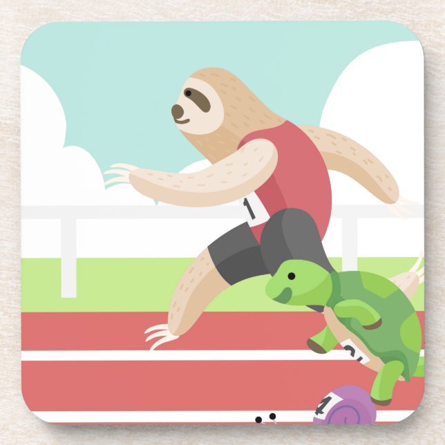 sloth race coaster (Front)