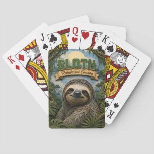 Sloth Rainforest Canopy POPCUT Playing Cards