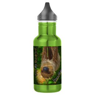 Sloth Rainforest Water Bottle