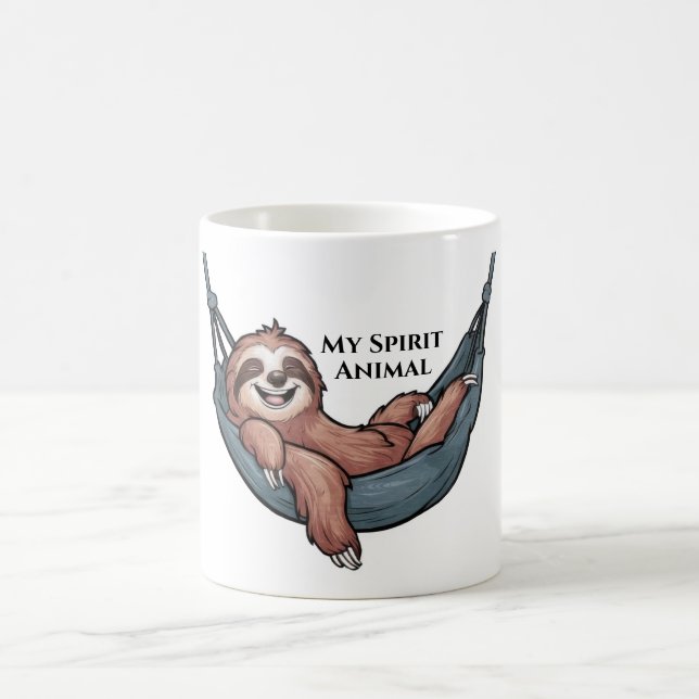 Sloth Relaxing Coffee Mug (Center)