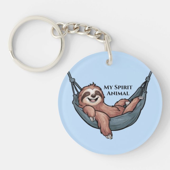 Sloth Relaxing Keychain (Front)