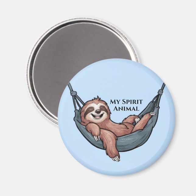 Sloth Relaxing Magnet (Front/Back)