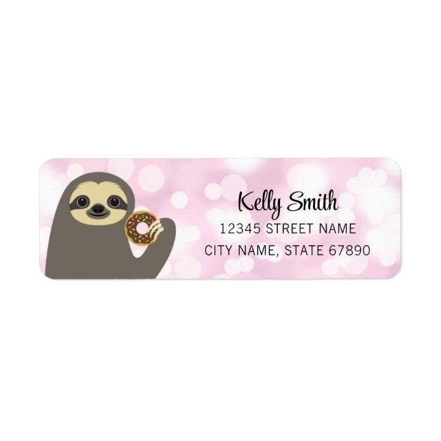 Sloth Return Address Labels (Front)