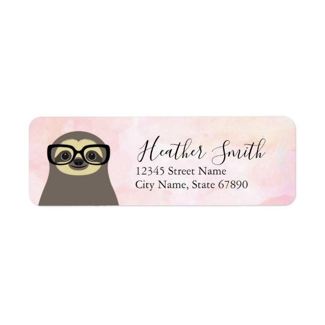 Sloth Return Address Labels (Front)
