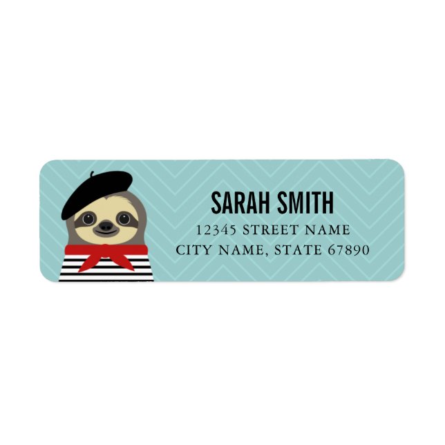 Sloth Return Address Labels (Front)