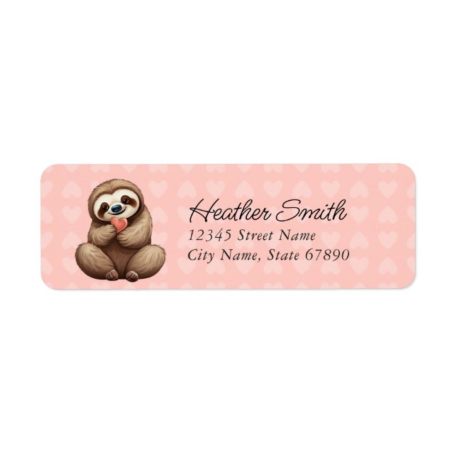 Sloth Return Address Labels (Front)