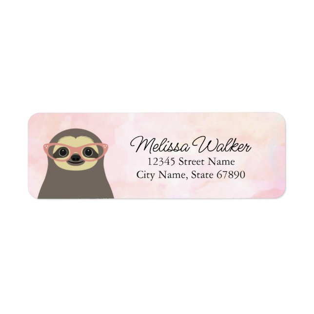 Sloth Return Address Labels (Front)