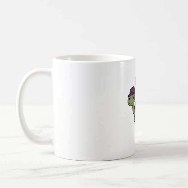 Sloth riding a turtle Classic T-Shirt Coffee Mug (Left)