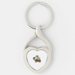 Sloth riding a turtle Classic T-Shirt Keychain