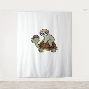 Sloth riding a turtle Classic T-Shirt Tapestry