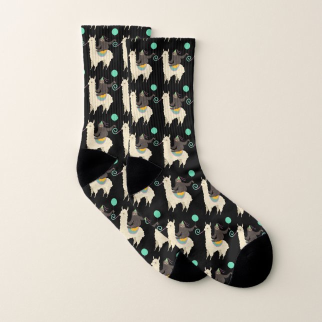 Sloth Riding Llama Socks (Pair)