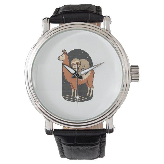 Sloth Riding Llama Watch (Front)