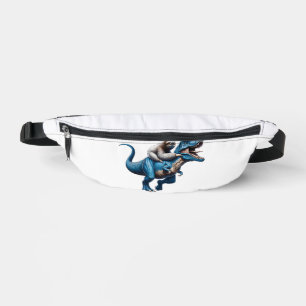 Sloth Riding T-Rex Dinosaur Lover T-Shirt Fanny Pack