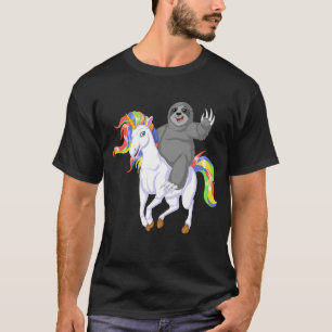 sloth riding unicorn T-Shirt