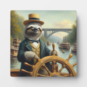 Sloth Riverboat Captain Plaque