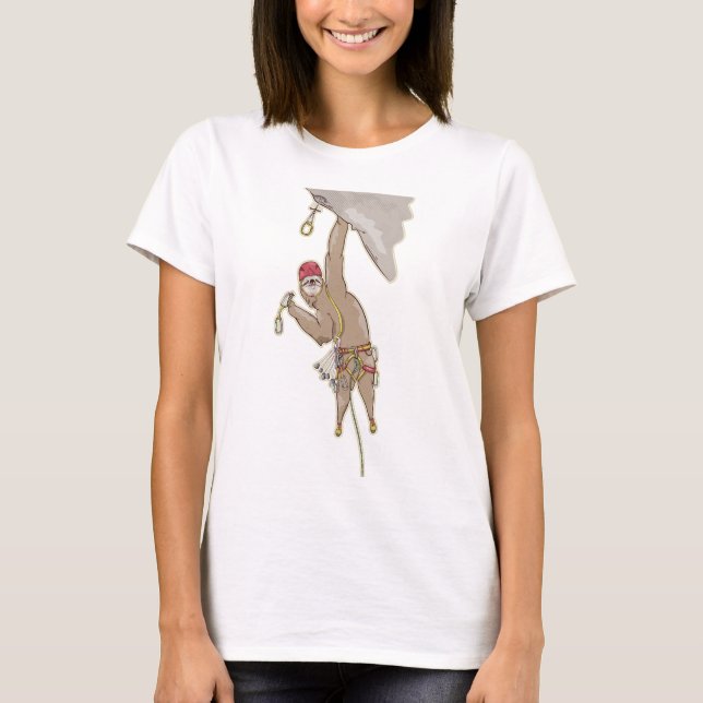 Sloth Rock Climber Trad gear T-Shirt (Front)