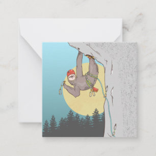 Sloth Rock climbing Card