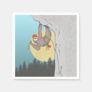 Sloth Rock climbing Napkin