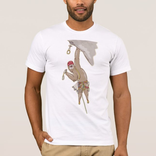 Sloth rock climbing T-Shirt (Front)