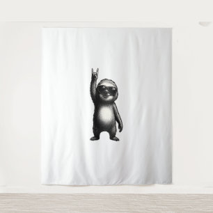 Sloth Rocking Dance Tapestry
