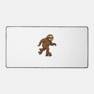 Sloth Roller Skates Skating T-Shirt Desk Mat