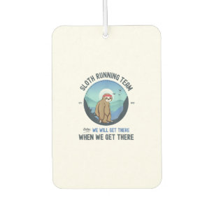 Sloth Running Shirt T-Shirt Air Freshener