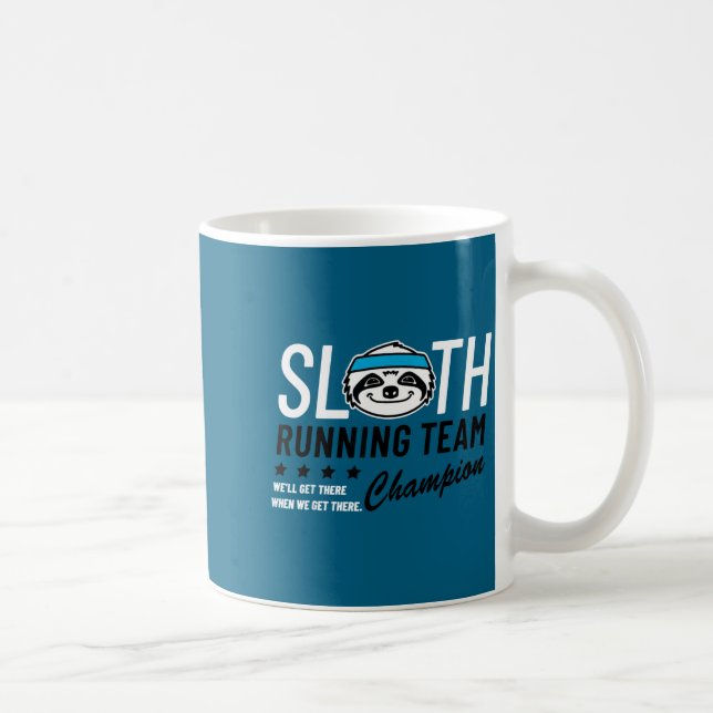 Sloth Running Team Chamon  Coffee Mug (Right)