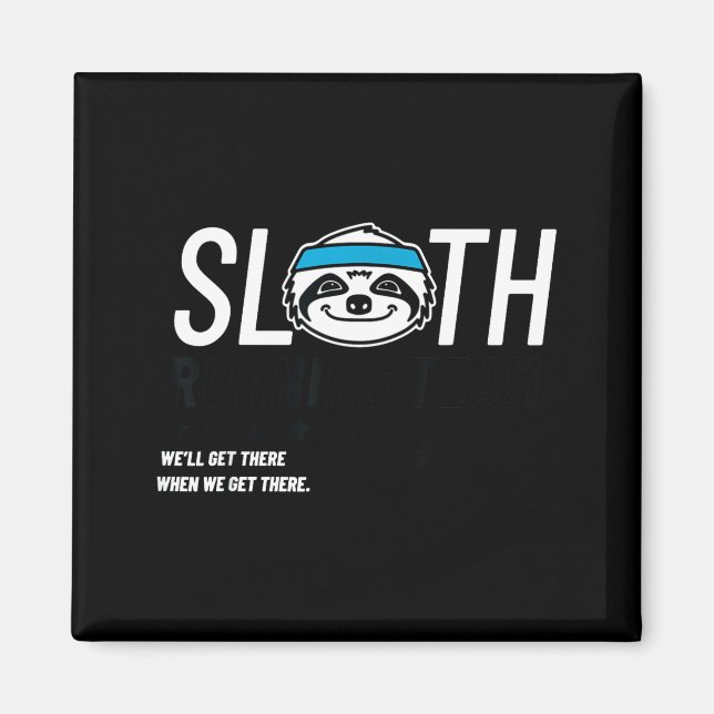 Sloth Running Team Chamon  Magnet (Front)