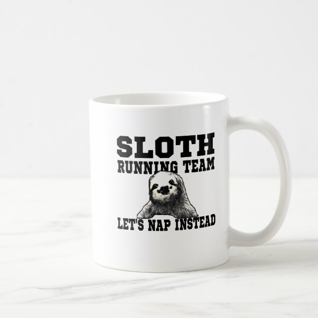 Sloth Running Team Coffee Mug (Right)