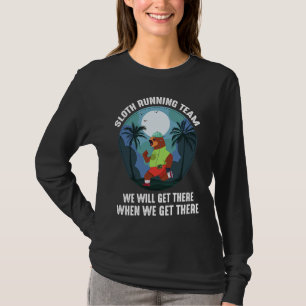 Sloth Running Team Run Lazy Sloth Vintage T-Shirt