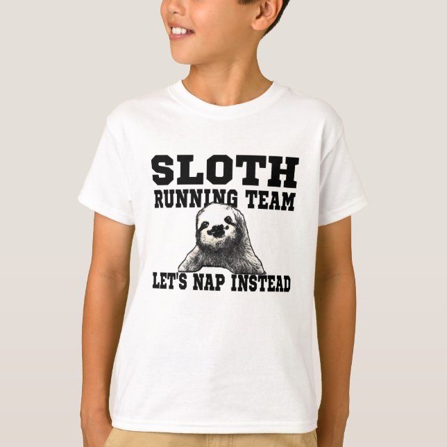 Sloth Running Team T-Shirt (Front)