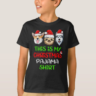 Sloth Santa T shirt Christmas Kids Boys Girls Xmas